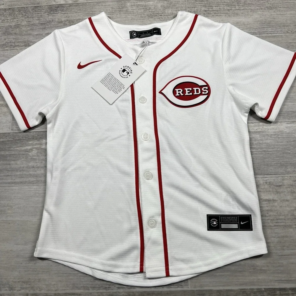 Nike Cincinnati Reds MLB Jonathan India‎ #6 White Jersey Kids Large (7) NWT $75